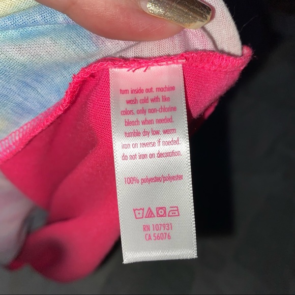 JUSTICE Tie Dyed Tank fir pre teens.SIZE 18 - Picture 4 of 6